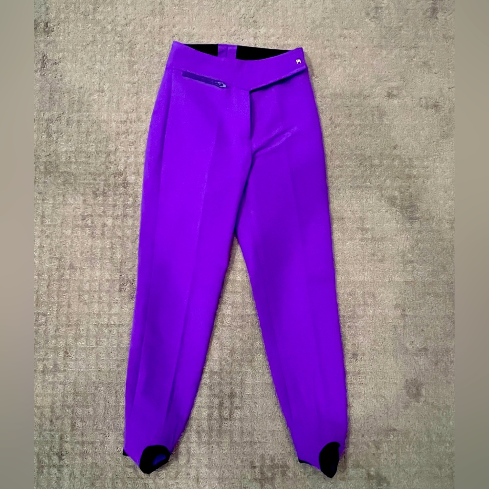 Vintage Obermeyer fitted ski pants with stirrups